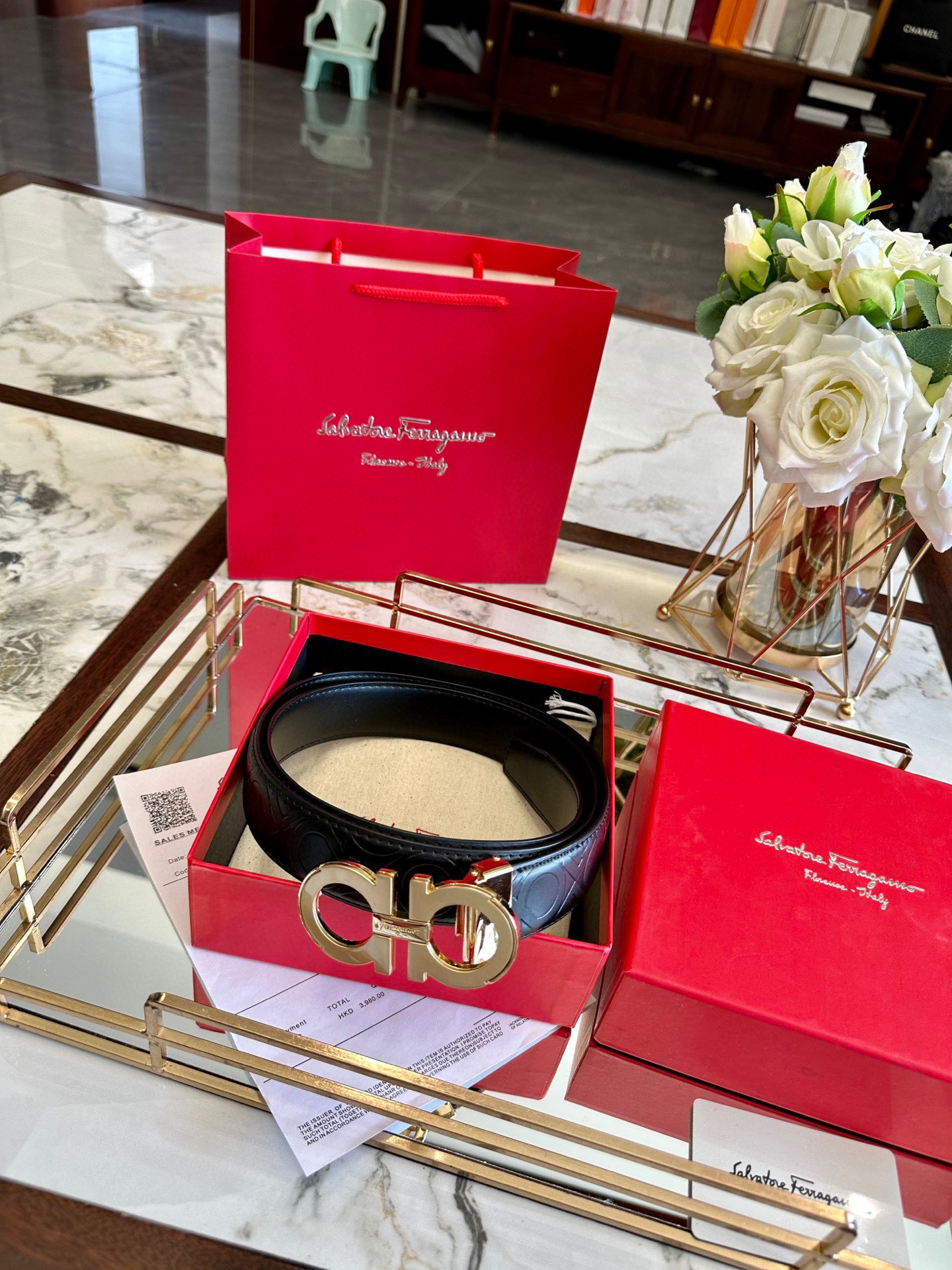 Ferragamo belt model 19